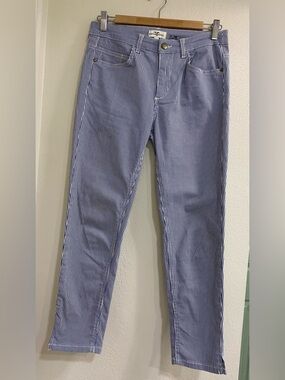 Hampton Republic Straight Leg Women's Jeans in Blue Pinstripe Size EU 38 US 6/8